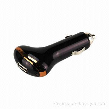 Mini USB Car Charger, 12 to 24V DC Input Voltage